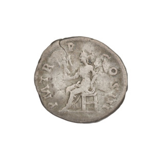 Denarius, Hadrian (76–138; Roman emperor 117–138). Obverse: Bust of Hadrian with laurel wreath