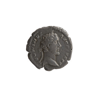 Denarius, Antoninus Pius (86–161; Roman emperor 138–161) — obverse: head of the emperor with a