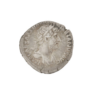 Denarius, Hadrian (76–138; Roman emperor 117–138). Obverse: Bust of Hadrian with laurel wreath