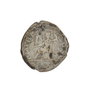 Denarius, Hadrian (76–138; Roman emperor 117–138). Obverse: Bust of Hadrian with laurel wreath