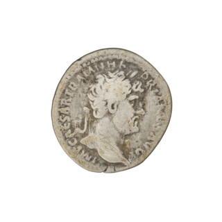 Denarius, Hadrian (76–138; Roman emperor 117–138). Obverse: Bust of Hadrian with laurel wreath
