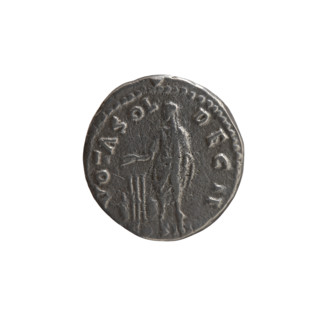 Denarius (forgery) of Antoninus Pius (86–161; Roman emperor 138–161). Obverse: Head of Antoninus