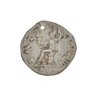 Denarius, Hadrian (76–138; Roman emperor 117–138). Obverse: Bust of Hadrian with laurel wreath