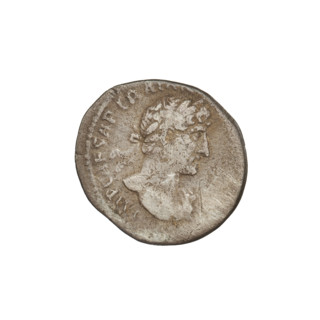 Denarius, Hadrian (76–138; Roman emperor 117–138). Obverse: Bust of Hadrian with laurel wreath