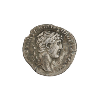 Denarius, Hadrian (76–138; Roman emperor 117–138). Obverse: Bust of Hadrian with laurel wreath