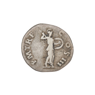 Denarius, Hadrian (76–138; Roman emperor 117–138). Obverse: Bust of Hadrian with laurel wreath