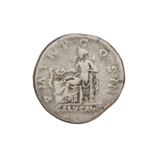 Denarius, Hadrian (76–138; Roman emperor 117–138). Obverse: Bust of Hadrian with laurel wreath