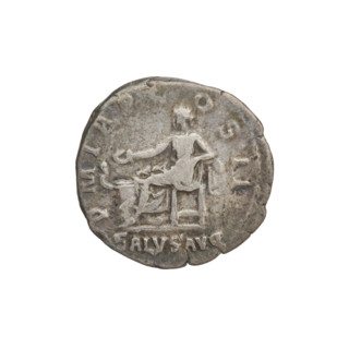 Denarius, Hadrian (76–138; Roman emperor 117–138). Obverse: Bust of Hadrian with laurel wreath
