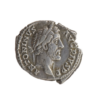 Denarius of Antoninus Pius (86–161; Roman Emperor 138–161), ca. 145–161. Obverse: Head of Antoninus
