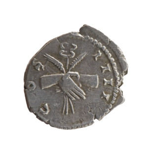 Denarius of Antoninus Pius (86–161; Roman Emperor 138–161), c. 145–161. Obverse: Head of Antoninus