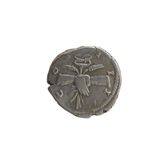 Denarius of Antoninus Pius (86–161; Roman emperor 138–161), c. 145–161. Obverse: Head of Antoninus