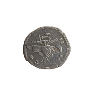 Denarius, Antoninus Pius (86–161; Roman emperor 138–161), issuer. Obverse: Head of Antoninus Pius
