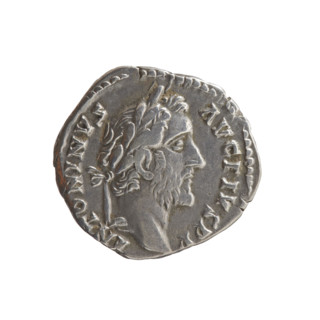 Denarius, Antoninus Pius (86–161; Roman emperor 138–161), caduceus and ears of corn; obverse: head