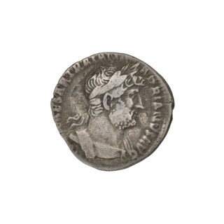 Denarius, Hadrian (76–138; Roman emperor 117–138). Obverse: Bust of Hadrian with laurel wreath