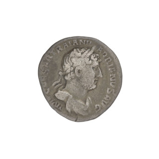 Denarius, Hadrian (76–138; Roman emperor 117–138). Obverse: Bust of Hadrian with laurel wreath