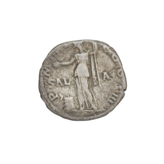 Denarius, Hadrian (76–138; Roman emperor 117–138). Obverse: Bust of Hadrian with laurel wreath