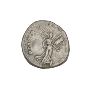 Denarius, Hadrian (76–138; Roman emperor 117–138). Obverse: Bust of Hadrian with laurel wreath