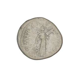 Denarius, Hadrian (76–138; Roman emperor 117–138). Obverse: Bust of Hadrian with laurel wreath