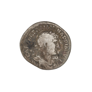 Denarius, Hadrian (76–138; Roman emperor 117–138). Obverse: Bust of Hadrian with laurel wreath