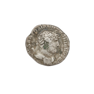 Denarius, Hadrian (76–138; Roman emperor 117–138). Obverse: Bust of Hadrian with laurel wreath