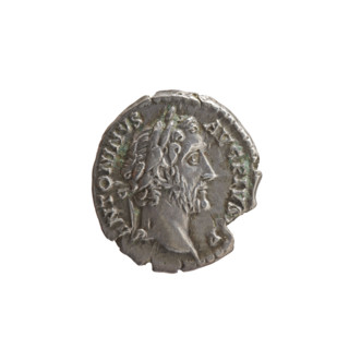 Denarius, Antoninus Pius (86–161; Roman emperor 138–161), issuer. Obverse: head of Antoninus Pius