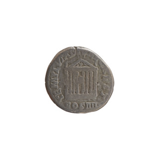 Denarius of Antoninus Pius (86–161; Roman emperor 138–161). Obverse: head of the emperor in a
