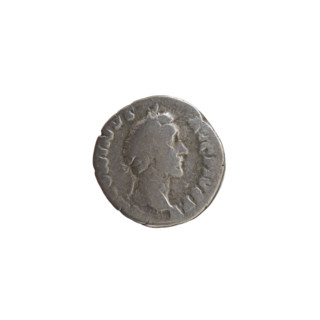 Denarius of Antoninus Pius (86–161; Roman emperor 138–161). Obverse: head of the emperor in a
