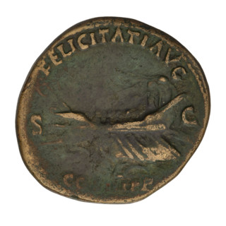 sestertius, Hadrian (76–138; Roman emperor 117–138); Obverse: bust of Hadrian with laurel wreath
