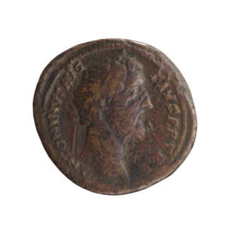 sestertius, Antoninus Pius (86–161; Roman emperor 138–161), issuer: Antoninus Pius; obverse: head