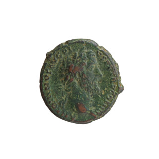 Antoninus Pius (86–161; Roman emperor 138–161), issuer. Obverse: Head of Antoninus Pius in a laurel