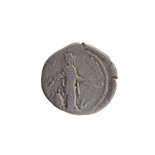 Denarius of Antoninus Pius (86–161; Roman emperor 138–161), issued 147–148. Obverse: head of the