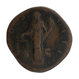 Sestertius, Antoninus Pius (86–161; Roman emperor 138–161), issuer; personification Aequitas