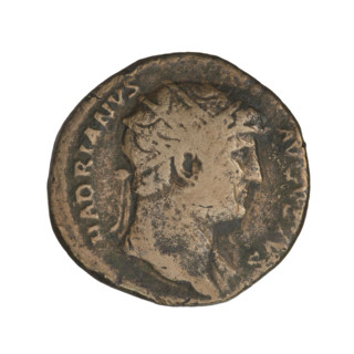 dupondius, Hadrian (76–138; Roman emperor 117–138); Obv.: head of Hadrian to the right in a radiant
