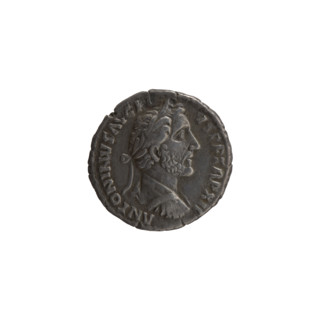 Denarius of Antoninus Pius (86–161; Roman emperor 138–161), 148–149, Rome. Obverse: Bust of