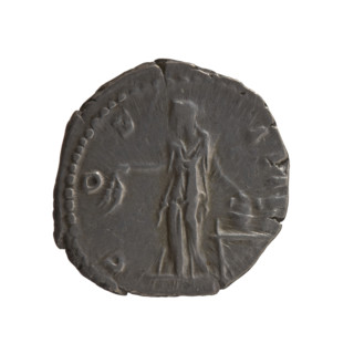 Denarius, Antoninus Pius (86–161; Roman emperor 138–161), issuer. Obverse: head of the emperor in a