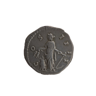 Denarius, Antoninus Pius (86–161; Roman emperor 138–161), issuer: Annona (personification). Head of