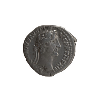 Denarius, Antoninus Pius (86–161; Roman emperor 138–161) — obverse: head of Antoninus Pius with