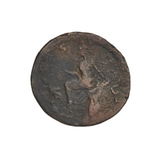 Hadrian (76–138; Roman emperor 117–138). Obverse: head of Hadrian in laurel wreath facing right;