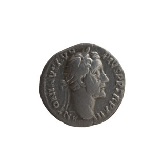 Denarius of Antoninus Pius (86–161; Roman emperor 138–161), c. 148–149. Obverse: head of Antoninus