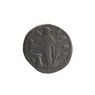 Denarius of Antoninus Pius (reigned 138–161). Obverse: head of the emperor in a laurel wreath