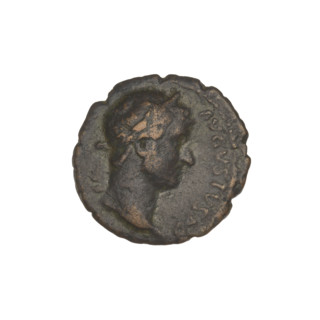 quarter, Hadrian (76–138; Roman emperor 117–138), banners, eagles, laurel wreaths, busts. Obv.: