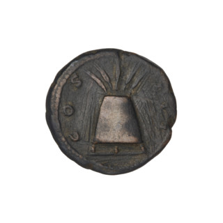 Quarter (coin) of Hadrian (76–138; Roman emperor 117–138). Obverse: bust of Hadrian facing right