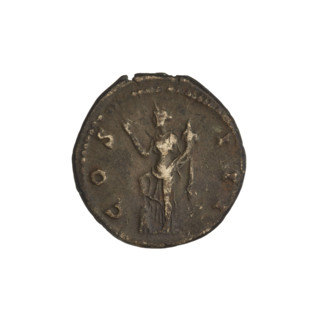 Denarius, Hadrian (76–138; Roman emperor 117–138). Obverse: head of Hadrian in laurel wreath facing