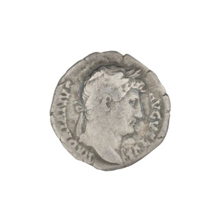 Denarius, Hadrian (76–138; Roman emperor 117–138). Obverse: head of Hadrian in laurel wreath facing