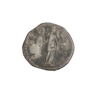 Denarius, Hadrian (76–138; Roman emperor 117–138). Obverse: head of Hadrian in laurel wreath facing