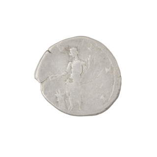 Denarius, Hadrian (76–138; Roman emperor 117–138). Obverse: head of Hadrian in laurel wreath facing