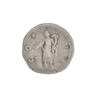 Denarius, Hadrian (76–138; Roman emperor 117–138). Obverse: head of Hadrian in laurel wreath facing
