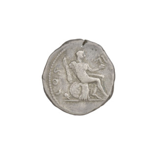 Denarius, Hadrian (76–138; Roman emperor 117–138). Obverse: head of Hadrian in laurel wreath facing