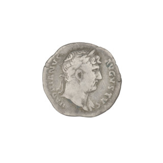 denarius; Hadrian (76–138; Roman emperor 117–138); Hercules (mythology); laurel wreaths; clubs;