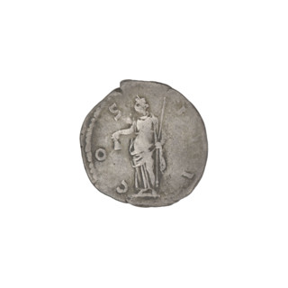 Denarius, Hadrian (76–138; Roman emperor 117–138). Obverse: head of Hadrian in laurel wreath facing